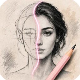 Sketch Steps: AI Loomis Draw icon